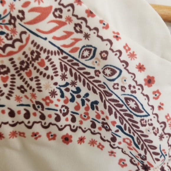 Boho Paisley Blouse Longsleeve - Picture 2 of 9